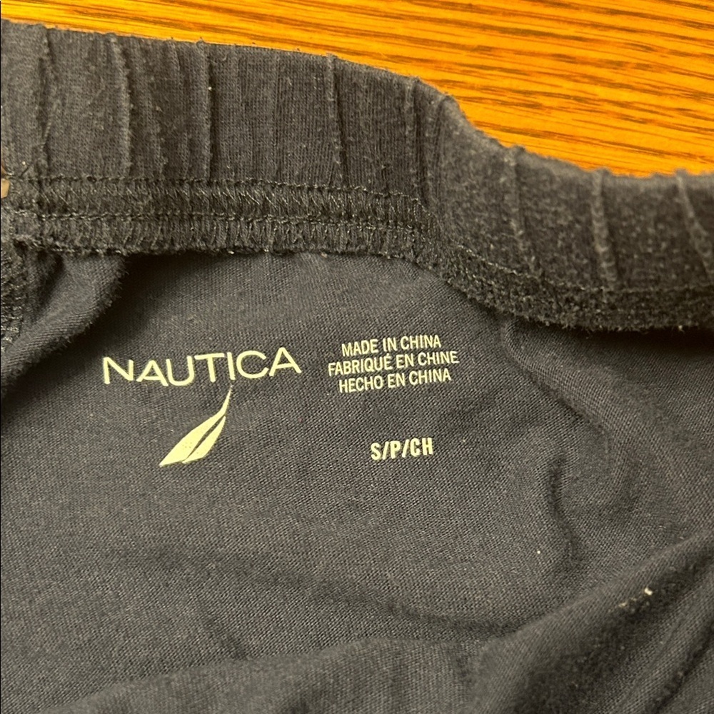 Blue Drawstring Sleep Shorts/9 - Picture 2 of 3